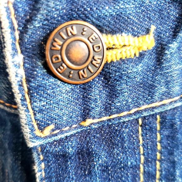 Edwin Vintage Flares Made in Japan Distressed Women NWOT Boho Gypsy Luxury - Picture 5 of 16